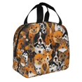 thumbnail image 2 of Easygdp Dogs Different Breeds Bolsa Térmica Premium - Tela Oxford Impermeable, Gran Capacidad, Bolsillo Frontal, Unisex para Trabajo, Escuela, Actividades al Aire Libre y Picnics, 2 of 8