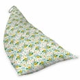thumbnail image 2 of Floral Lounger Chair Bag, Rhythmic Colorful Flowers Yellow Petals Pattern, High Capacity Storage with Handle Container, Lounger Size, White Multicolor, by Ambesonne, 2 of 5
