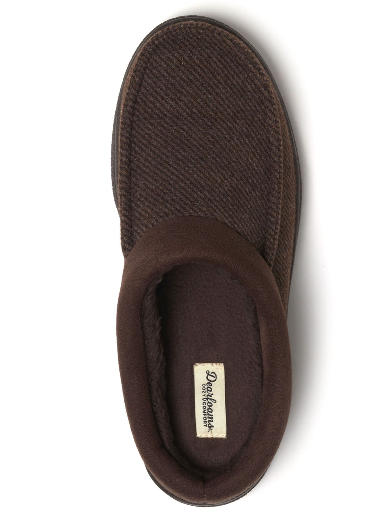 Dearfoams Cozy Comfort Men's Moc Toe Clog Slippers