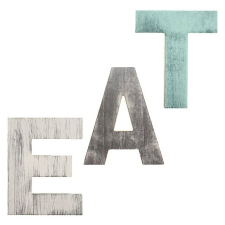 Masteelf 3 Pcs/Set Letters Eat Sign Decoration