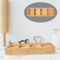 HOOWIFFY Wooden Spoon Fork Organizer Multi-Color for Narrow Kitchen Drawers