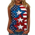 thumbnail image 2 of HaoXianJian Independence Day Womens Shirt Flag Patriotics Tank Tops for Women 2025 4th of July Shirt USA Flag Graphic Tank Tops Crew Neck Sleeveless Shirts Plus Size S-5X, 2 of 4