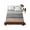Brown, variant on Brown Grey Flat Sheet Only Twin Size, Soft Breathable Bed Top Sheets for Mattress, Vintage Stripe Farmhouse Wood Grain Ombre Luxury Bedding Flat Sheets for Home Hotel Bedroom Bed Protection