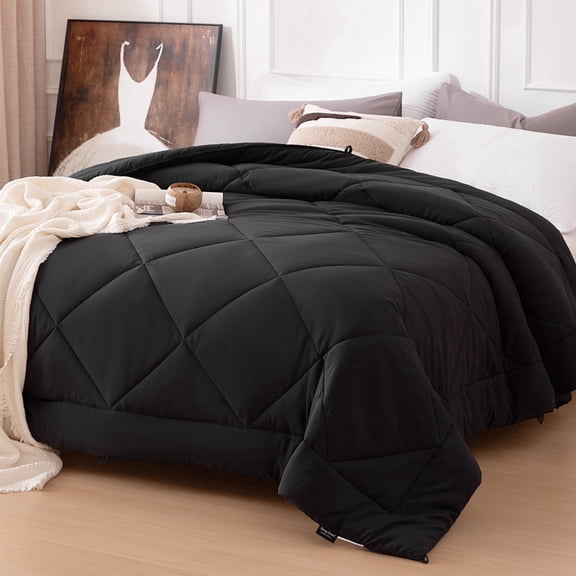 Sleep Zone Twin Comforter, Diamond Quilting Design, All-Season machine washable Quilted Duvet