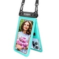thumbnail image 6 of Waterproof Cell Phone Pouch, Universal Touchscreen Waterproof Dry Bag Case with Neck Lanyard, Underwater Clear Cellphone Holder Large Protector for Smart Phones for Beach Pool Swimming, 6 of 11