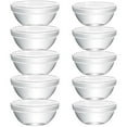 thumbnail image 4 of POINTERTECK 10Pcs Glass Bowls Decorative Glass Fruit Ice Cream Bowl Pudding Bowls Appetizer Container, 4 of 6
