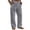 Dark Gray, variant on Men's Solid Color Linen Cotton Casual Pants, Lightweight Straight Leg Loose Fit Trousers with Button Waist, Summer Beach Yoga Pants with Pockets, Breathable Lounge Pants Blackish Green L