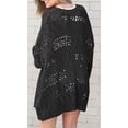 thumbnail image 2 of Hollow-Out Women Knit Kimono Caridgan Open Front Loose Sweater Coat, 2 of 3