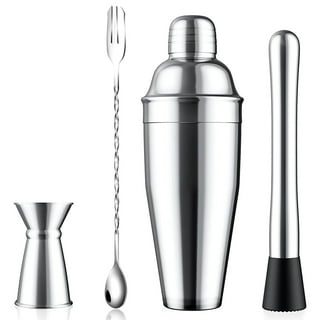 Simple Modern Cocktail Shaker Set with Jigger Lid | Stainless Steel Boston Shaker Insulated Martini Mixer for Mocktails | 20oz | Ocean Quartz