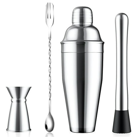 

Lochimu Cocktail Shaker Set Stainless Steel Multifunctional Cocktail Making Kit With Ice Stirrer Stirring Spoon Cocktail Measuring Cup Bar Club