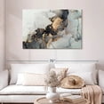 thumbnail image 2 of Elephant Stock Luxury Abstract Wall Art - Horizontal Canvas Wall Art - Living Room Wall Decor - Abstract Canvas - Gray And Gold Decor - 45" x 30", 2 of 8