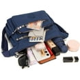 thumbnail image 7 of Women Shoulder Handbag Roomy Multiple Pockets Bag Ladies Crossbody Purse Tote Top Handle Satchel, 7 of 7