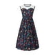 thumbnail image 5 of Lucakuins Vestido de mujer, vestido midi de encaje sin mangas con cuello redondo y estampado de estilo navideño para fiesta navideña Lucakuins  moda, 5 of 9