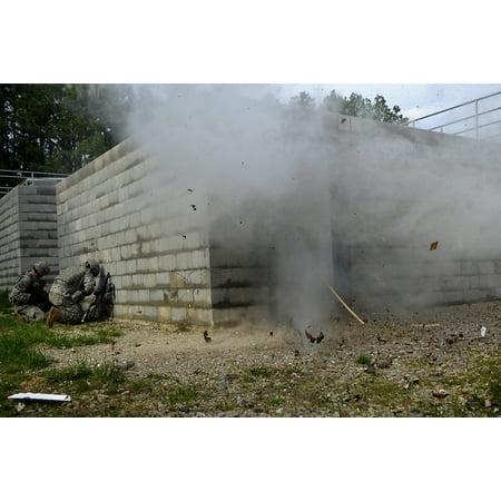 Canvas Print Competitors explosives to gain entry in the MOUT breach exercise in phase two of the 2009 Best Sappe Stretched Canvas 10 x (Best Exercise To Gain Height)