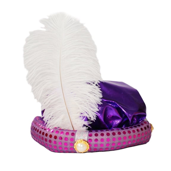 ZYHARUKO Arab Style Funny Halloween Hat with Feather Personality Carnivals Party Christmas Unisex Casual Beanies Hat Adult Cap