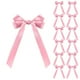 thumbnail image 2 of Decoración de candelabro en nudo de mariposa – Pack de 12 lazos decorativos de nylon blanco y rosa para portavelas, embalajes de regalo, vajilla, decoración navideña y de fiestas, cinta duradera y, 2 of 9