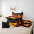 thumbnail image 5 of Manfei Cartoon Fire Mountain Bedding Comforter Set 7-Piece, Ocean Marine King Bedding Sets, Teen Boy Girl Kid Reversible Bed Sheets, Luxury Bedroom Decor, 5 of 7