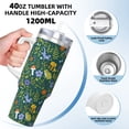 thumbnail image 3 of Pofeuu Forest Flora And Fauna Print 40oz Ice Bully With Handle And Straw Stainless Steel Vacuum Insulated Cup And 2 In 1 Straw Lid, 3 of 8
