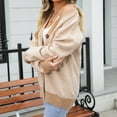 thumbnail image 4 of ShomPort Womens Cardigan Sweaters Fall Open Front Long Sleeve Button down Knitted Cardigans, 4 of 9