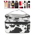 thumbnail image 5 of Bolsa de maquillaje Bolsa de maquillaje portátil Patrón de vaca Bolso de viaje de negocios Bolsa impermeable Pu, 5 of 5
