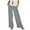 Gray, variant on Maean Women's Comfy Wide Leg Pants Elastic Waist Solid Color Casual Loose Outdoor Capris Trousers with Pockets