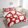 thumbnail image 3 of Castle Fairy Female Men Adults Baseball Game Twin Bedding Sets 7-Piece,Sport Theme Bedding Comforter Set Microfiber,Ball Gaming Breathable Sheet Sets,Luxury Bedroom Decor,Reversible, 3 of 8