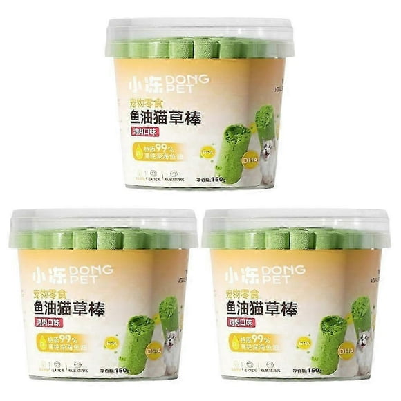 1-3x 30pcs/Box New Cat Grass Teething Stick ,Cat Grass Teething Sticks For Indoor Cats 26s