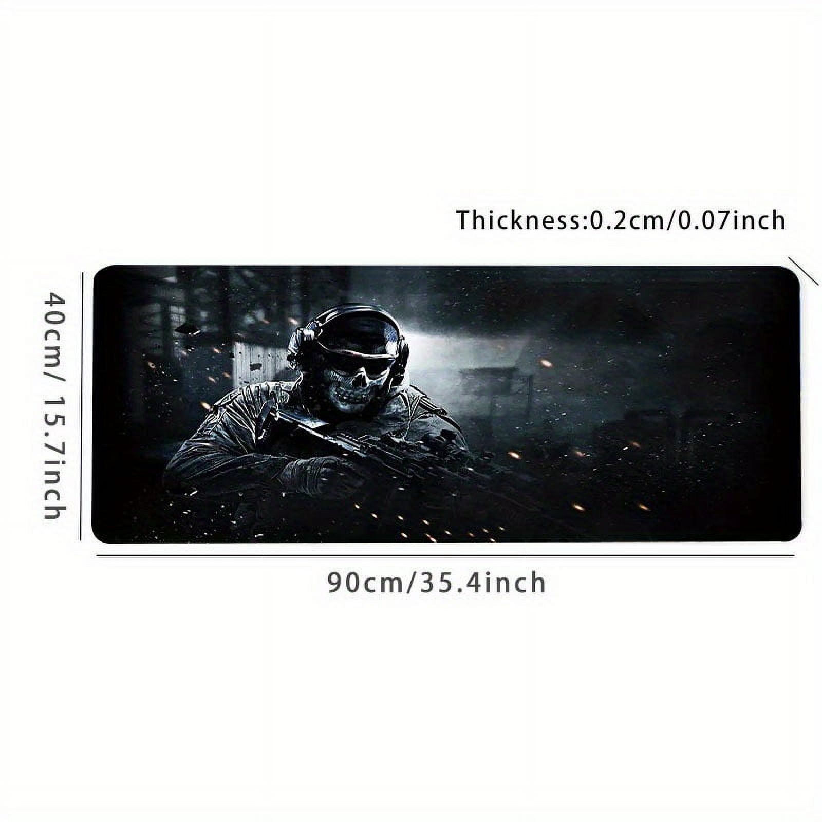 Anime Gaming Large Mouse Pad 89.92 X 39.88 Cm Black Desk Pad For Laptop Desk Mat,Stitched Edge Non-Slip Rubber Base Mousepad For Gamer,Office,Home,Christmas Halloween Thanksgiving Gift