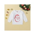 thumbnail image 2 of Bagilaanoe Newborn Baby Girl Boy Christmas Sweatshirt Long Sleeve Santa Claus Print Pullover 6M 12M 18M 24M Infant Fall Loose Tee Tops, 2 of 9