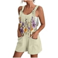 thumbnail image 1 of Trajes de Mujer Casual, Verano Impreso Cremallera Correa de Camisola Traje Corto Hecho de 90% Poliéster 10% Spandex, Trajes Cortos para Mujeres, 1 of 5