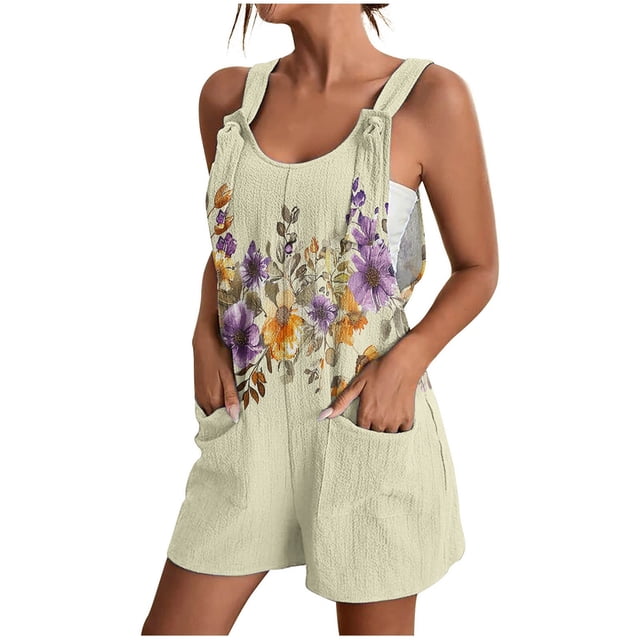 Trajes de Mujer Casual, Verano Impreso Cremallera Correa de Camisola Traje Corto Hecho de 90% Poliéster 10% Spandex, Trajes Cortos para Mujeres