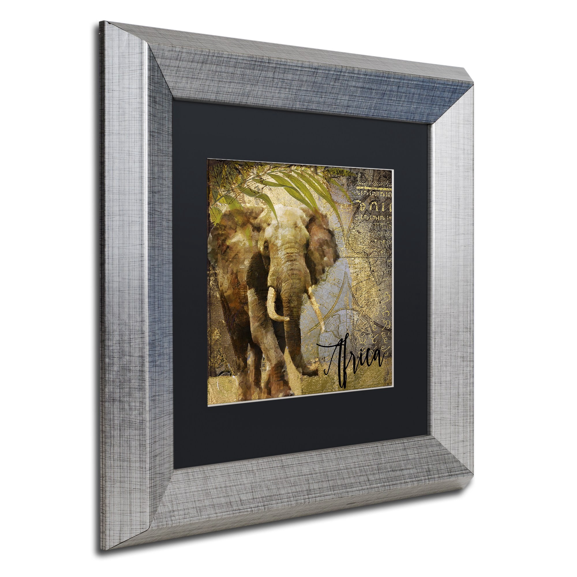 Trademark Fine Art "Taste Of Africa III" Canvas Art by Color Bakery, Black Matte, Silver Frame