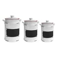 thumbnail image 2 of Vintage Black 3-Piece Canister Set, 64 oz/8.75"H, 42 oz/6.7"H, 2 of 3