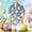 Grey, variant on Baby Tees Boys Easter Bunny Print Short Sleeve Button Down Shirt with Pocket Girls' Tops Black 9-10 Years
