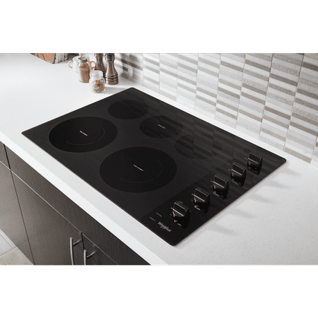 Whirlpool - 30" Electric Cooktop - Black