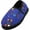 Blue Space Ships, variant on Norty Toddler Little and Big Boy's Kids Fleece Memory Foam Slip On Indoor Slippers Shoe