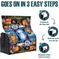 thumbnail image 5 of Happy Halloween Gnomes Pumpkin Mailbox Cover Halloween Haunts Magnetic Mailbox Cover Standard Size for Outdoor Garden Yard Decorations, 5 of 6