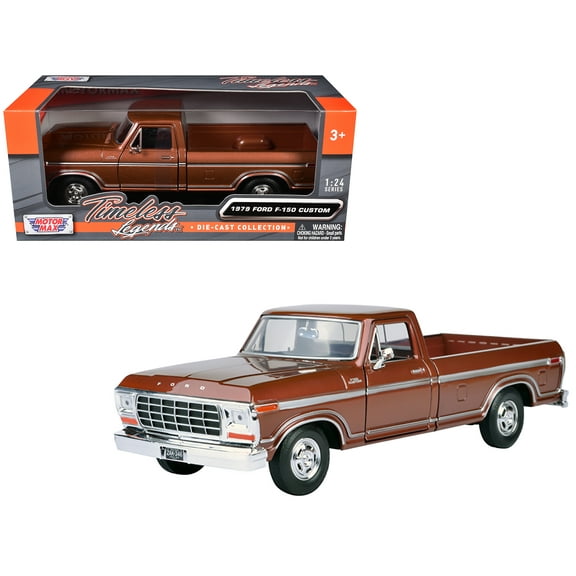1979 Ford F-150 Pickup Truck Brown 1/24 Diecast Model Car by Motormax