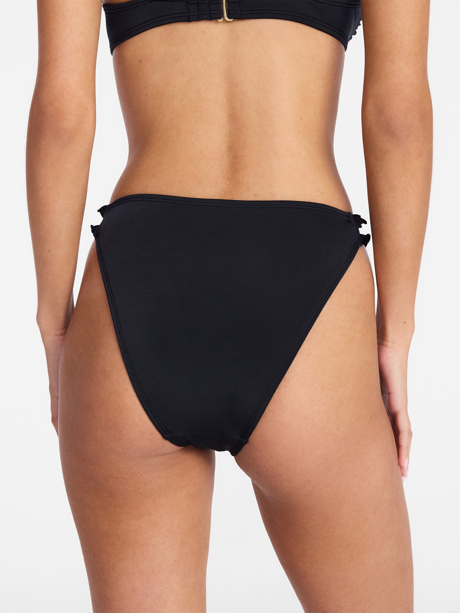 No Boundaries Mid Rise Bikini Bottoms, Women's XXS-XXL