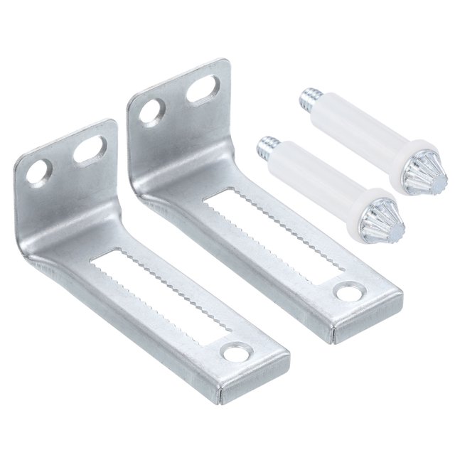 Unique Bargains Bifold Door Hardware Repair Kit Include Door Bottom Pivot Support Metal Plate for Folding Pocket Door