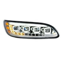 United Pacific 35842 Headlight   Chrome, Quad Led, With Led Directional &