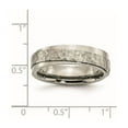 thumbnail image 2 of Titanium 6mm Hammered and Polished Band Ring Size 12 Ring for Women and Men, 2 of 2