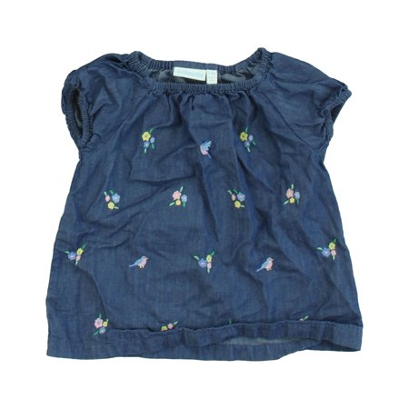 

Pre-Owned JoJo Maman Bebe Girls Navy Blouse size: 12-18M (Good)