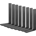 thumbnail image 1 of Heavy Duty Shelf Brackets 10 Inch, 8 Pack Floating Shelf Brackets, L Wall Shelf Bracket for DIY Decorative with Mounting Hardware, 1 of 5