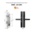 thumbnail image 2 of Tuya App Waterproof Smart Door Lock Aluminum Sliding Biometric lock fingerprint door handle Digital Keyless Glass lock ,Smart and Convenient, 2 of 7
