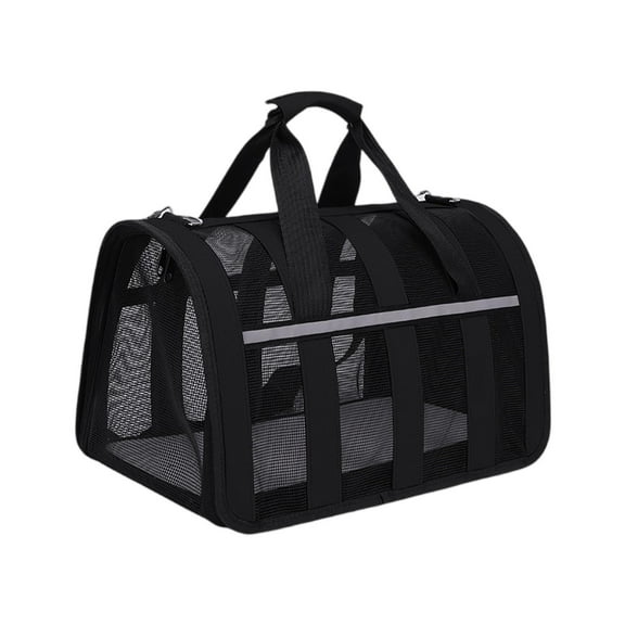 Breathable Mesh Messenger Pet Carrier Bag | Portable Shoulder Sling for Cats & Small Dogs - Ventilated, Safe & Travel-Friendly Design