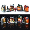thumbnail image 3 of Conjunto De Pueblo De Navidad Escena De Navidad De Resina Pueblo Casas En Miniatura Iluminadas Con LED Pueblo Casas De Pueblo De Navidad Regalo ANGGREK Otros, 3 of 8