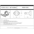 thumbnail image 4 of Franklin Brass VOI35-PC Voisin Robe Hook, Polished Chrome, 4 of 5