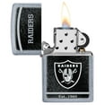thumbnail image 3 of Zippo NFL Las Vegas Raiders Street Chrome Pocket Lighter, 3 of 6