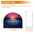 thumbnail image 3 of Flamingoes Coconut Trees Lake Napkin Holder for Table Clear Napkin Stand Paper Holder Acrylic Organizer Dispenser Napkins for Dinner Kitchen Restaurant Room, 3 of 8